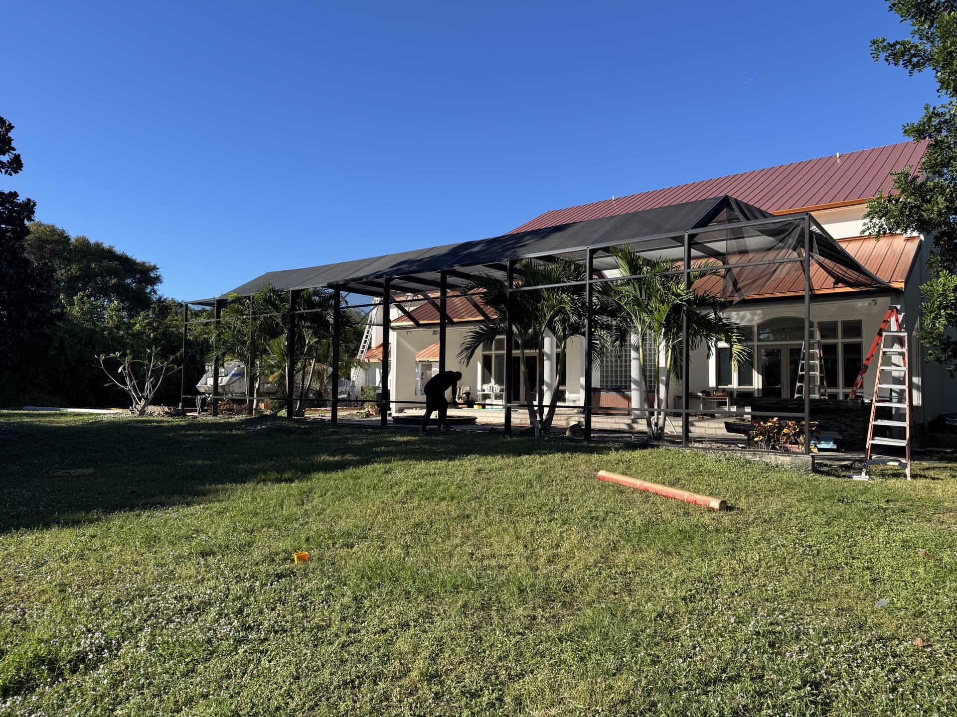 Screen enclosure built in Palm Bay by Optimal Thermal Structures